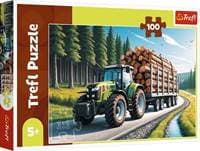 Puzzle Lesní traktor 100 dílků - autor neuvedený 1