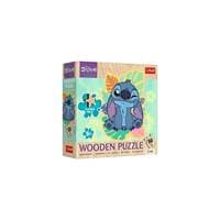 Dřevěné obrysové puzzle Stitch - autor neuvedený