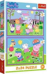 Puzzle Prasátko Peppa Peppa na hřišti - autor neuvedený