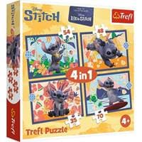 Puzzle Lilo & Stitch Prázdniny na Havaji 4v1 (35,48,54,70 dílků) - autor neuvedený 1