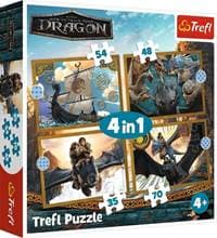 Puzzle Jak vycvičit draka Dračí dny 4v1 - autor neuvedený 1