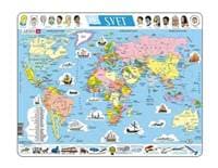 Puzzle Svět politická mapa 107 dílků - autor neuvedený 1