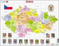 Puzzle Česká republika kraje 70 dílků - autor neuvedený