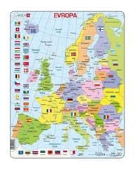 Puzzle Evropa politická mapa 48 dílků - autor neuvedený