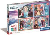 Puzzle 4in1 Frozen - autor neuvedený