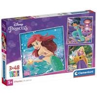 Clementoni Puzzle 3x48 Disney princezné 1