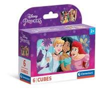 Obrázkové kostky Disney princezny 6 kostek - autor neuvedený