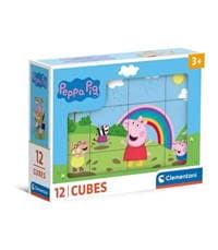 Obrázkové kostky Prasátko Peppa 12 kostek 1