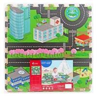Penové mäkké puzzle bloky Mesto 60x60cm/4kusy