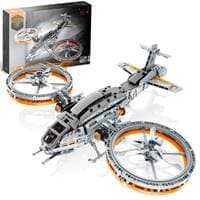 Vrtuľník mechanická stavebnica 817 dielikov