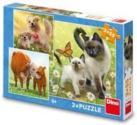 Puzzle 3x55 Rodinka - autor neuvedený