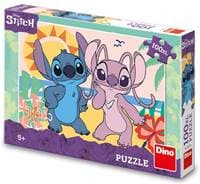 Puzzle 100XL Stitch na pláži - autor neuvedený 1