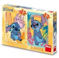 Puzzle 24+48 Zamilovaný Stitch 1