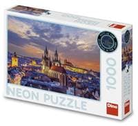 Puzzle 1000 Pohled na Hradčany neon - autor neuvedený 1