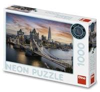 Puzzle 1000 Soumrak nad Tower Bridge neon - autor neuvedený 1