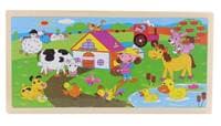 Drevené puzzle Farma 96ks 1