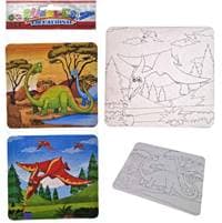 Puzzle s omaľovánkami Dino 2v1 1