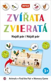 Výučbová hra - Nájdi pár - Zvieratá - autor neuvedený 1