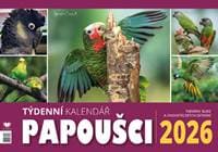 Papoušci týdenní kalendář 2026 - autor neuvedený 1
