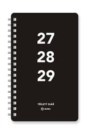 Diář 2027 tříletý 14denní, černý - autor neuvedený 1