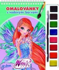 Maľuj s vodovými farbami a štetcom: Winx Club víly - Omaľovanky s vodovými farbami - autor neuvedený