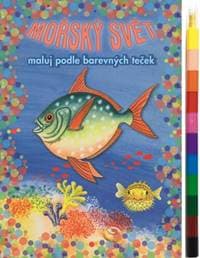 Maľuj podľa farebných bodiek + MAXI voskovka – Morský svet - autor neuvedený