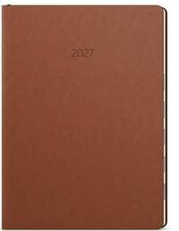 Denní diář 2027 Maxim B5 hnědá - autor neuvedený