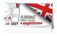 Plánovací daňový kalendář s angličtinou 2027 - stolní kalendář - autor neuvedený