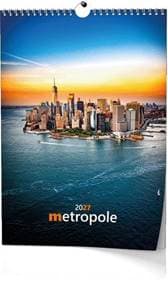 Metropole 2027 - nástěnný kalendář - autor neuvedený