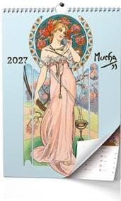 Alfons Mucha 2027 - nástěnný kalendář - autor neuvedený 1