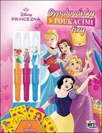 Omalovánky s foukacími fixy Disney Princezny - autor neuvedený