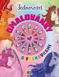 Omalovánky s voskovkami Jednorožci - autor neuvedený
