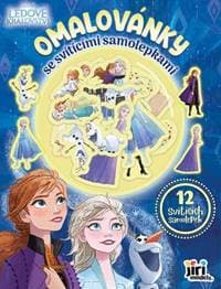 Omalovánky se svítícími samolepkami Ledové království - autor neuvedený