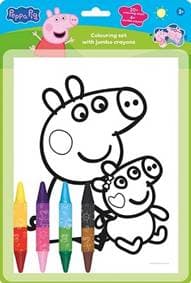 Maľovankový set s obojstrannými voskovkami - Prasiatko Peppa - autor neuvedený 1