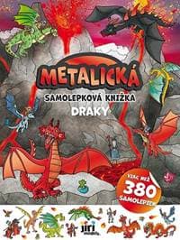 Metalická samolepková knižka - Draky - autor neuvedený