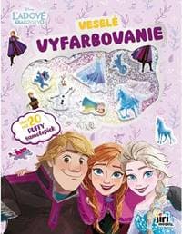 Veselé vyfarbovanie so super samolepkami Ľadové kráľovstvo - autor neuvedený