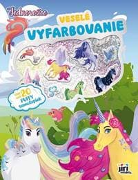 Veselé vyfarbovanie so super samolepkami Jednorožce - autor neuvedený 1