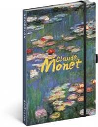 Notes Claude Monet, linajkovaný, 13 × 21 cm - autor neuvedený