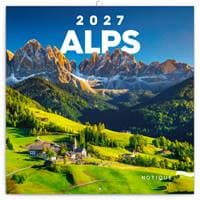 Poznámkový kalendář Alpy 2027 - nástěnný kalendář - autor neuvedený