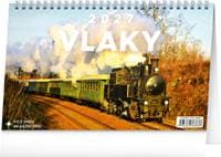 Vlaky 2027 - stolní kalendář - autor neuvedený 1