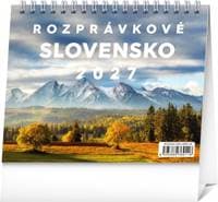 Stolový kalendár Rozprávkové Slovensko 2027, 16,5 x 13 cm - autor neuvedený