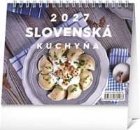 Stolový kalendár Slovenská kuchyňa 2027, 16,5 x 13 cm - autor neuvedený