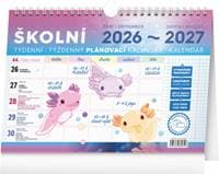 Školní plánovací kalendář s háčkem 2027, 30 x 21 cm - autor neuvedený 1