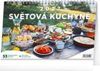Světová kuchyně 2027 - stolní kalendář - autor neuvedený 1
