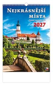 Nejkrásnější místa České republiky 2027 - nástěnný kalendář - autor neuvedený