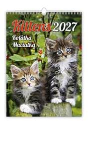 Koťátka 2027 - nástěnný kalendář - autor neuvedený 1