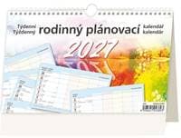 Týdenní rodinný plánovací kalendář 2027 - stolní kalendář - autor neuvedený