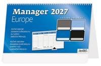 Plánovací kalendář Manager Europe 2027 - stolní kalendář - autor neuvedený