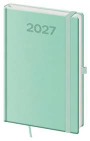 Týdenní diář 2027 A5 Print Pop světle zelený - autor neuvedený