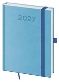 Denní diář 2027 B6 Print Pop světle modrý - autor neuvedený